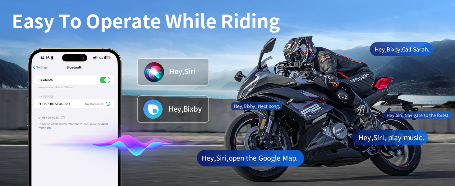 Oversized buttons and voice control