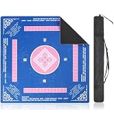 Linoows Mahjong Mat | Non-Slip Gaming Mat with Noise Reduction 31.5x31.5 Inch Large for Mahjong, ...