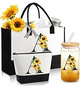 Personalized Gifts for Women, Monogrammed Gifts for Women, Initial Monogram Gifts Sunflower Birth...