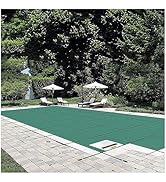 VEVOR Inground Pool Safety Cover 20x40 ft Rectangle with 4x8ft Center End Step, Winter Pool Cover...