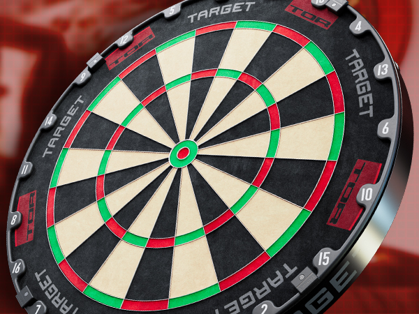 Target Darts TOR Dartboard Steel Tip Dart Modern Rotational Number Ring Premium Sisal Thin Wire
