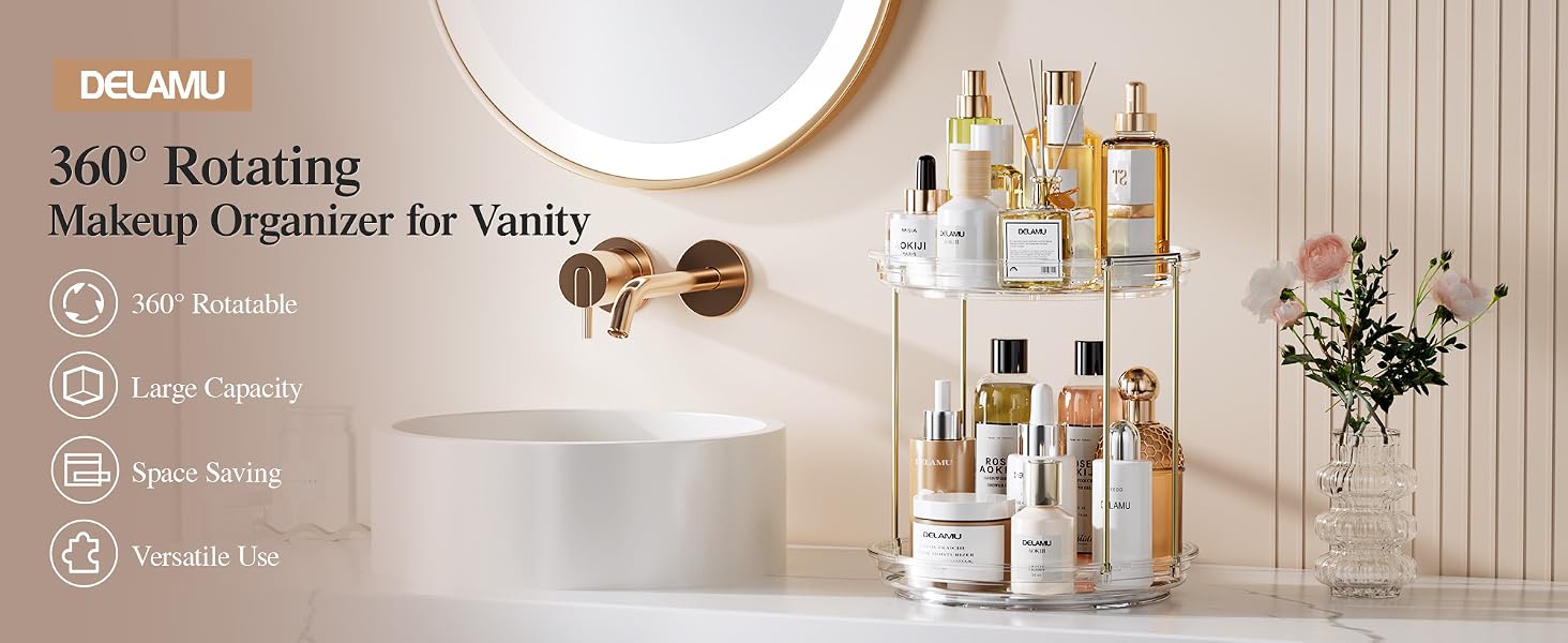 Rotating Makeup Organizer