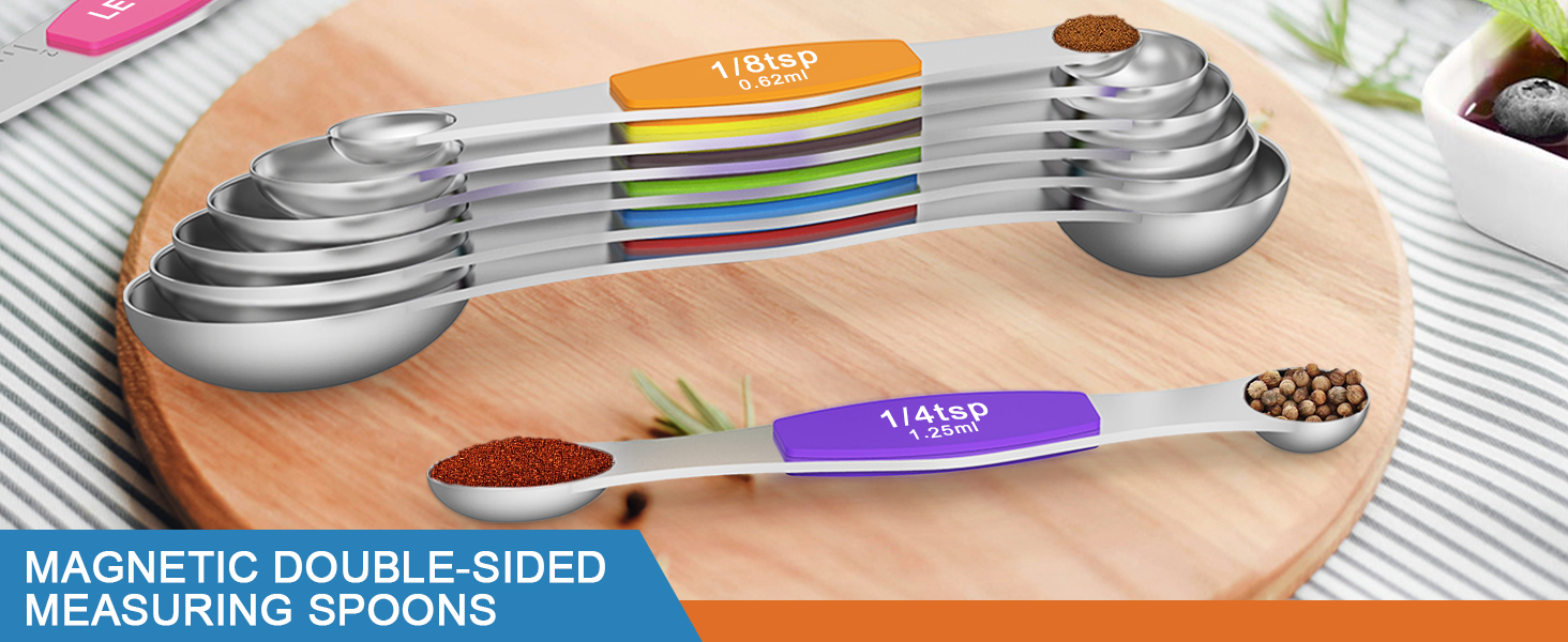 Magnetic Double-Sided Measuring Spoons