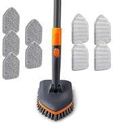 CLEANHOME Scrub Brush with 56” Long Handle, Multifunctional Tile and Tub Scrubber for Shower,Kitc...