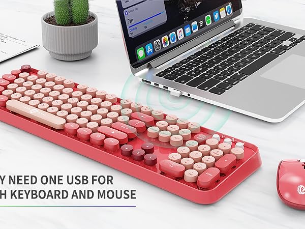 Wireless Keyboard and Mouse Combo