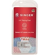 SINGER | Quarter Inch Piecing Presser Foot, Creates Perfect 1/4 Inch Seams, Great for Quilting, B...