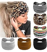 AWUMBUK Wide Headbands for Women Knotted No Slip Head Bands Soft Turban Headband Hair Accessories...
