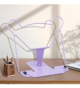 Book Stand for Reading, Adjustable Reading Rest Book Holder, Documents Holder, Cookbook Holder, S...
