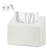 Hand Towels Box Cover,PU Leather Wall-Mounted Tissue Box Cover Holder Compatible with Kleenex Dis...