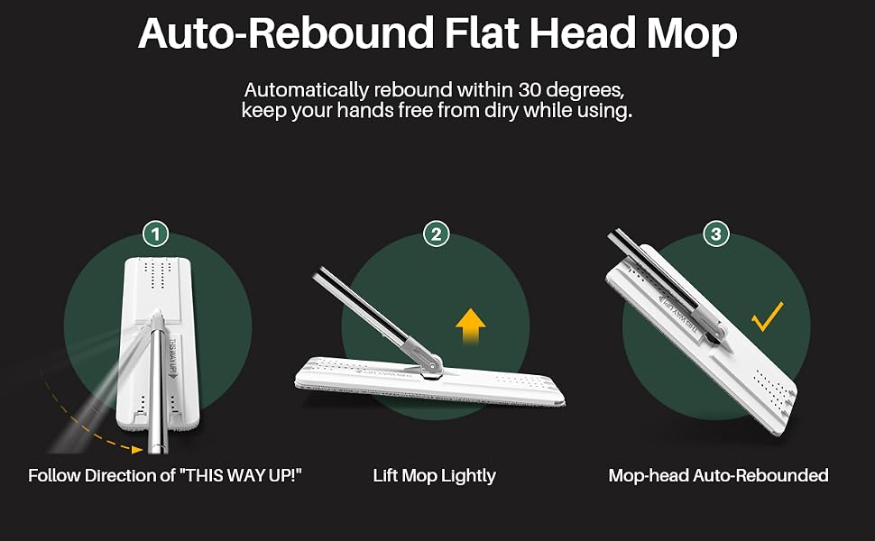 auto-rebound mop-head