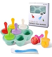 JBYAMUS Silicone Popsicle Molds, Ice Pop Molds, Storage Container for Homemade Food, Kids Ice Cre...