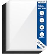 VOKOY 60 Pack 8.5x11 Inches Binding Covers and Backs Set, Letter Size Quality Un-Punched Report C...