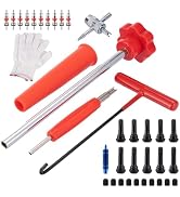 ChimimeDecor 37Pcs Tire Valve Stem Tool - Quickly Replacement Tool Kit with with TR413/414,Valve ...