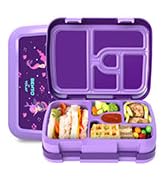 YOLAY Bento Box for Kids Lunch Box Leak-Proof, 5-Compartment Lunch Box Kids for Ages 3-10, Durabl...