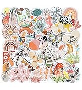 NICEVINYL Vintage Aesthetic Iron on Patches: 36pcs Cute Girly Embroidered Patches for Women - Boh...