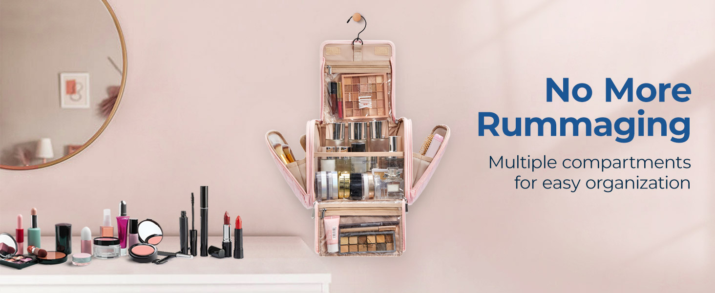 BAGSMART Makeup Bag for Women