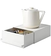 Sonhomay Kitchen Organizer Stand with Drawer, Coffee Maker & Appliance Holder Tea Pod Storage Spa...