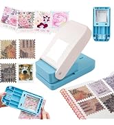 BAOFALI Extra Large Stamp Punch, 2.5x2.1inch Postage Stamps Punch, Portable Lever Craft Hole Cutt...