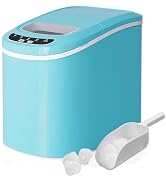 ARLIME Electric Portable Compact Ice Maker, 26 LBS/24H Ice Maker Machine with Ice Scoop & Easy Op...