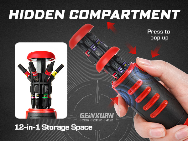 12-in-1 storage space