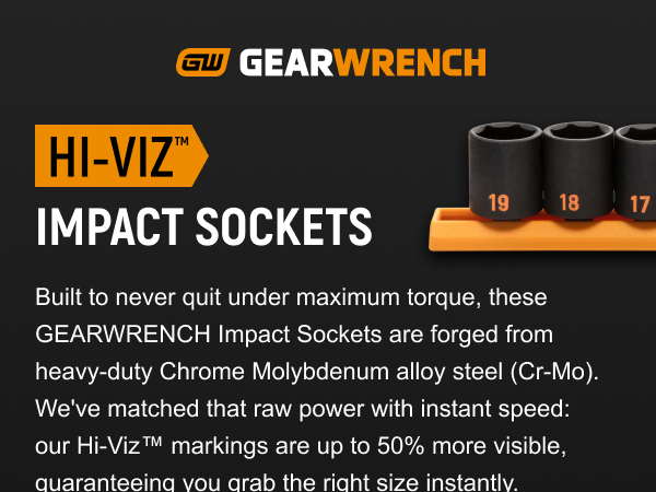 Hi-Viz Impact Sockets Overview