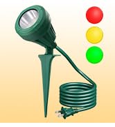 DEWENWILS Halloween Spotlight Outdoor,120V 500LM Landscape Lighting | 3 Extra Lenses Red Yellow G...