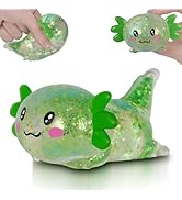 Puffwize Axolotl Squishy Toy, Cute Slow Rising Fidget Toy for Stress Relief, Soft Squeeze Sensory...