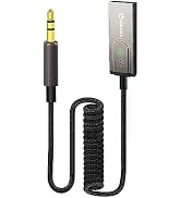 LOKUKA Bluetooth 6.0 to Aux Adapter for Car, USB to TRS 3.5mm Receiver - Adds Bluetooth to Car, S...