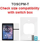 TONGOU DIY WiFi Smart Switch, 3-Switch Smart Home Control Panel Mini, 3.5 inch with LCD Touchscre...