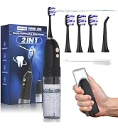 Electric Toothbrush with Water flosser, 2 in 1 Teeth Cleaning Kit, Toothbrush and Water flosser C...