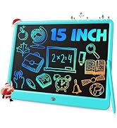 TEKFUN 15" LCD Writing Tablet for Kids, Large Drawing Pad for Boys & Girls, Screen-Free Way to Ke...