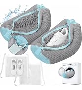 Shoe Washing Machine Bag, Shoe Laundry Bag for Washer and Dryer, Include Dry Net Bag, Reusable an...