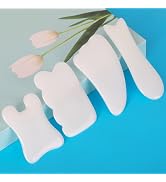 airogym 4 Pack Gua Sha Scraping Massage Tool, Natural Stone Gua Sha Board for Face and Body, Faci...