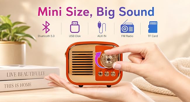 orange bluetooth speaker