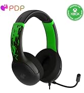 PDP AIRLITE GLOW Wired Headset: Jolt Green For Xbox Series X|S, Xbox One, & Windows 10/11 PC