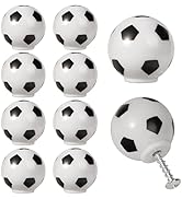 Liphontcta Kyien 10 Pieces Football Drawer knobs Sports Ball Theme Children Home Handles Pulls fo...