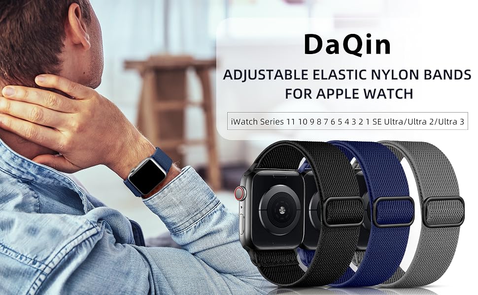 DaQin Stretchy Solo Loop Bands for Apple Watch Band