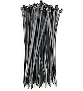 HS 14 Inch Plastic Wire Zip Ties UV Resistant for Fencing Camping Outdoor Purpose 100pcs,50 LBS S...