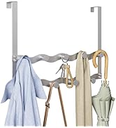 PAPAGIFTREE Over The Door Hooks, Over Door Hanger and Organizer, Coat Rack Towel Hooks for Hangin...