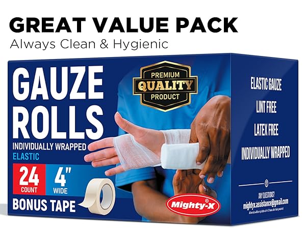 Premium quality gauze rolls, rolled gauze, gauze wrap