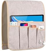 WETRBWEH Remote Control Holder, Storage Couch Caddy Armchair Caddy for Recliner with 5 Pockets, R...
