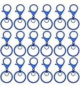 30Pcs Lobster Claw Clasps Keychain for Jewelry Making,Metal Lobster Clasp Swivel Trigger Clips wi...