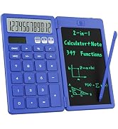 Desk Calculator with Erasable LCD Notepad Calculators ROATEE Desktop Basic Calculators for Middle...