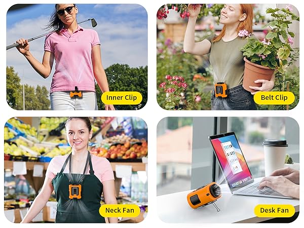 multifunctional outdoor waist fan