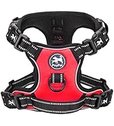 PoyPet 2019 Upgraded No Pull Dog Harness with 4 Snap Buckles, 3M Reflective with Front & Back 2 L...
