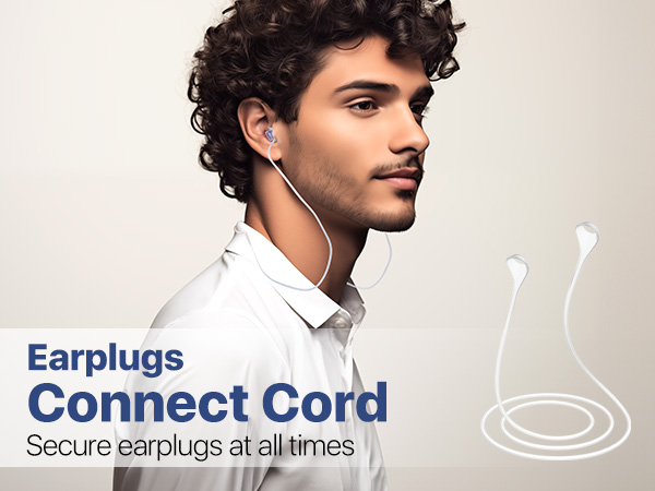 earplugs connector cord for loop earplugs quiet