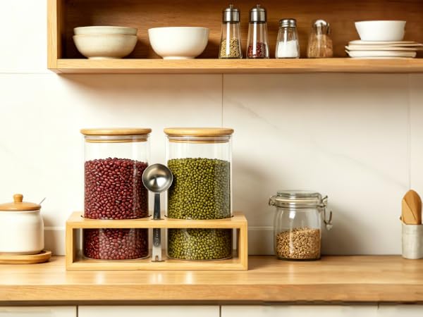Coffee Canister Set with Airtight Lids, Perfect Holder for Coffee Bar & Kitchen Counter