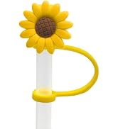 Sunflower Straw Plug Reusable Splash Proof Plugs Kitchen Tool Straw Tips Cover Silicone Cup Acces...