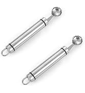 2pcs Stainless Steel Strawberry Huller Multi-Function Stainless Corer and Pitter Remover for Stra...