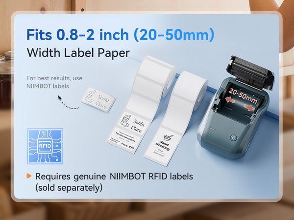 Print 0.8-2inch(20-50mm) Width Label Paper